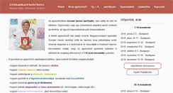 Desktop Screenshot of gyermekagykontroll.hu